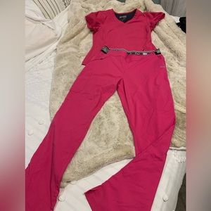 Greys Anatomy scrub set size medium top/large tall bottoms